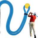 Golf Rope Swing Trainer, Golf Swing Training Aid, Golf Swing Trainer, Golf Training Aid, Golf Swing Trainers, Golf Speed Trainer, Can Improve Speed, Rhythm, Flexibility, and Strength (Blue)