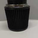 4Inch Cold Air Intake Filter  Washable, High Performance, 3" or 31/2" or 4" ClampOn Replacement Cone Air Filter Universal 3 Sizes in 1 Black