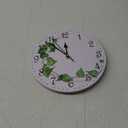 ALAZA Wall Clock Green Leaves Ivy Silent Non-Ticking Decorative Wall Clocks Battery Operated 10 Inch for Home Living Room Kitchen Bathroom Bedroom