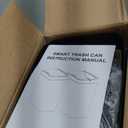 Vanpopubs 2 Pack 2.7 Gal Bathroom Trash Can with Lid, Automatic Trash Can Small Smart Garbage Can Touchless, Slim Motion Sensor Waterproof Plastic Trash Bins for Bedroom Office Kitchen Toilet Black