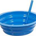 Sip-A-Bowl Cereal Bowl with Built-in Straw Qty:1 Blue