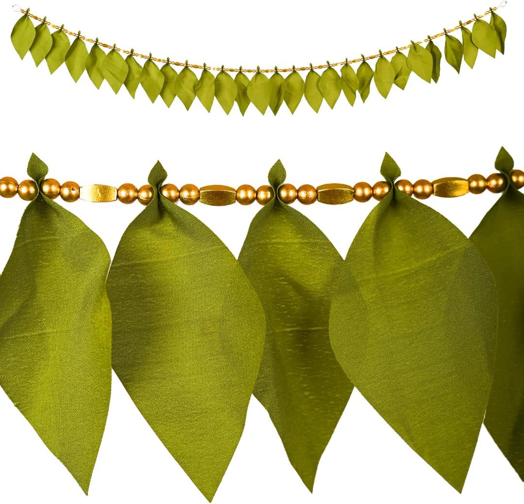 Toran Bandanwaar Artificial Leaf Patta Garland for Wall Door Hanging Home Temple Festival Wedding Function Party Decoration Dcor and Gifting (Design 2)