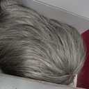 Silver Gray 4 Inch Pixie Human Hair Wig for Women | 100% Real Hair, Short Pixie Cut with Bangs, Glueless Throw On & Go, Lightweight Cap, Natural Salt and Pepper Style