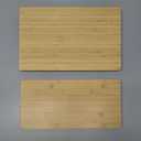 Appliance Slider Set of 2 – 15.5 x 9.92 and 15.5 x 7.5 Inch Sliding Tray for Kitchen Appliance – Natural Bamboo Wood Kitchen Counter Appliance Rollers for Oven, Coffee Pot, Toaster Compatible with Black&Decker