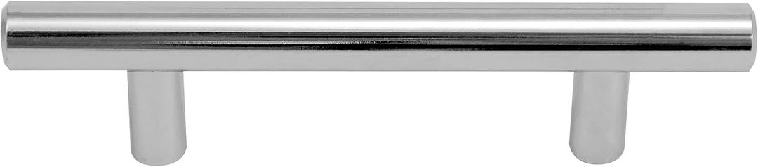 Laurey 87026 Steel T-Bar Pull, 3-Inch, Polished Chrome
