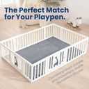 Baby Play Mat for Floor,Extra Large 79"×118" Tummy Time Mat,Thicker Memory Foam Mats for Toddler,Infant,Kids,Water Repellent Ultra Soft Coral Velvet,Non-Slip Backing Safe for Crawling(Dark Grey)