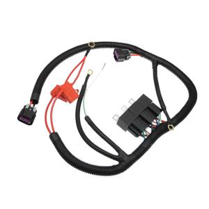 X AUTOHAUX 7L5533A226T Dual Electric Fan Upgrade Wiring Harness Kit for GM 1999-2006 ECU Control Engine Cooling Fan Wire Relay Kit