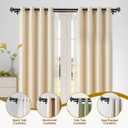 KAMANINA 1 Inch Double Curtain Rod 72 to 144 Inches (6-12 Feet) Telescoping Black Curtain Rods for Windows 69 to 140 Inches, Heavy Duty Drapery Rods with Square Finials