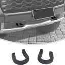 Linskip Long Tow Hook Cover Compatible with 2019-2025 2026 Chevy Silverado 1500 & 2021-2025 Suburban Tahoe Z71, Bumper Tow Hook Rubber Sleeve Protector, Exterior Accessories Black