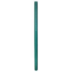 8FT U Channel Sign Post, 8 Pack Heavy Duty Steel Sign Posts with Pre-Drilled Holes & Hardware, Rust Resistant, Easy Installation for Garden, Driveway, Farm, Traffic, Street, Green