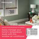 Frigidaire 5,000 BTU Window-Mounted Air Conditioner, Cools Up to 150 Sq. Ft., Quiet Operation, Effortless Temperature Control, 2 Fan Speeds, Auto Restart, White