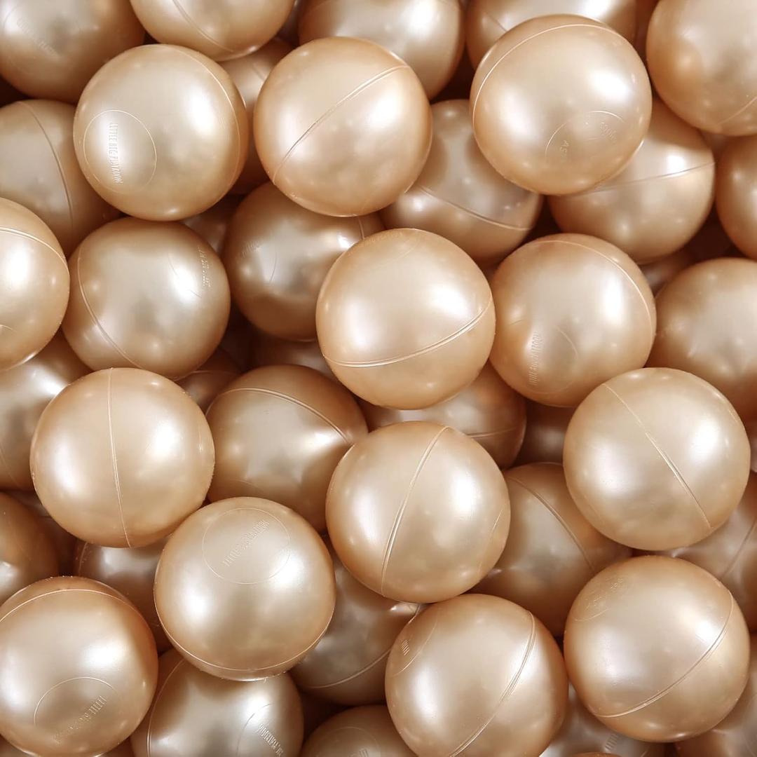 Ball Pit Balls - 2.7inch Plastic Ball Play Balls BPA Free Phthalate Free Non-Toxic Play Balls for Children Ball Pit Party Brithday Ball Pool Tent (Pearl Brown)