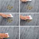LIBERECOO Round Vinyl Fitted Tablecloth with Flannel Backing Elastic Edge Table Cover Waterproof Stain-Resistant Wipeable Tablcloths Fits 45-56" Round Tables