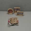 Rustic Interchangeable Tiered Tray Decor Kit with 3 Frames Multi Piece Double Sided Cards and Wood Signs for Seasonal Holiday Home Decor