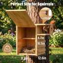 Extra Large Squirrel House for Outside with Stand & Predator Proof, 16.5"