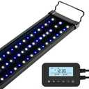 NICREW 48W Saltwater Aquarium Light, Marine LED Reef Light for Corals, Programmable Timer Controller, 48 to 60-Inch