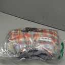 FUAMEY Dog Coat for Large Dogs,Waterproof Dog Winter Jacket with Harness Built in Puppy Cold Weather Coats Reflective Pet Vest with Zipper Warm Fleece Dogs Snowsuit Windproof Red Plaid L (L(chest:24in))