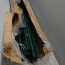 20 Pack Garden Fence Post, 5 Feet Heavy Duty Metal U-Post for Wire Fence, No Dig Garden Fence Stakes for Temporary Fencing, Electric Fence Wire, Corner Anchor, and More-Green