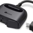 Kasa Outdoor Smart Plug, Smart Home WiFi Outlet with 2 Sockets, IP64 Weather Resistance, Compatible with Alexa, Google Home & IFTTT, No Hub Required, ETL Certified(EP40), Black