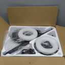 Ohniyou Ceiling Fans with Lights, 52'' Low Profile Ceiling Fan with Light and Remote/APP Control, Modern Flush Mount Ceiling Fan for Indoor Bedroom Living Room, Dimmable, Quiet DC Motor, Black