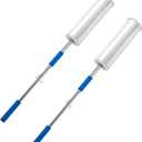 Stretch Wrap Dispenser Long – 48" Wrap Pole for Pallet Wrap Stretch Film, Rolls 1.5" to 3" Diamater, Fits 12"-24" Rolls (Film Not Included)