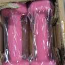 Fitvids Neoprene Dumbbell Set with Rack, 5/8/12LB Pairs, 50LB Set with Rack