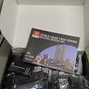 Architecture World Trade Center Twin Towers Building Bricks, 1:800 World Landmark New York City Buildings, Modular Skyline Model Kit for Adults, Designed by SPBrix- 7121 Pieces