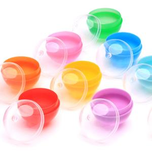 Capsule Vending Machine Translucent Round Capsules Empty 50 pcs 1.26 inch - Gumball Machine Capsules Bulk Party Favors Containers - Easter Basket Stuffers Gifts Pinata Stuffers DIY Craft Supplies