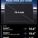 Nmoiss 3 in 1 15.4 New Model Y Juniper & Model 3 Highland Screen Protector Matte 3 Psc Protector Center Display + Rear Touchscreen + Rearview Mirror Model Y (2025-2026) Model 3 (2024-2026)