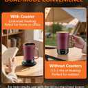 Self-Heating Coffee Mug, 14oz Heated Coffee Mug - Rechargeable Temperature Control Coffee Mug Keep Coffee Hot, Smart Mug Great Gift for Coffee Lovers & Slow Sippers