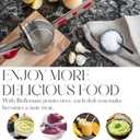 Bellemain 15 oz Large Potato Ricer | Heavy-Duty Stainless Steel Potato Ricer & Masher | Perfect for Mashed Potatoes | Kitchen Tool with 3 Interchangeable Discs (Red)