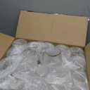 40 count origami ripple Unbreakable Stemless Plastic Wine Champagne Whiskey Glasses Elegant Durable Disposable Indoor Outdoor Ideal for Home, Office, Bars, Wedding, Ribbed 14 Ounce Cups (40, Gold Rim)