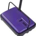 VEVOR Carpet Sweeper Manual, Floor Sweeper with 300 ml Dustbin Capacity Easy to Empty, 6.7 inch Cleaning Width for Home Office Carpets Pet Hair Dust, Purple