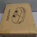 Double Waffle Maker, Belgian Waffle Maker, 6.5 Inch Waffle Iron with 2 Independent Adjustable Temp Knobs & Indicator Lights, Easy-Clean Nonstick Plates, Stainless Steel, Black