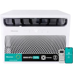 Hisense WCH08R25A Window Air Conditioner, 8,000 BTU, White