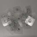 Wall Hooks, Picture Hangers Without Nails, Adhesive Wall Hooks, Waterproof and Rustproof to use Inside Kitchen, Bathroom, Home and Office (A)