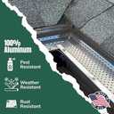 A-M Gutter Guard  Premium Heavy-Duty Aluminum Leaf & Debris Protection, Lifetime Quality (5 Inch - 31 Feet, Mill Finish) - DIY Easy - Made in The USA