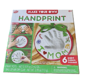 Hand Print Holiday Ornament Kit
3 Pack