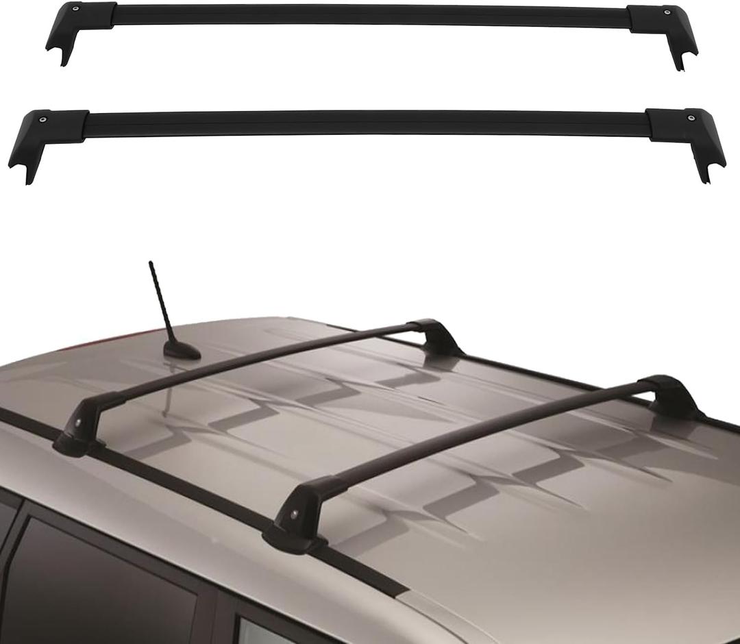 OCPTY Roof Rack Cross Bars for Ford Explorer 2020-2022 Luggage Racks Rooftop Cargo Carrier Bag Luggage Kayak Canoe Bike Snowboard Skiboard (Black)