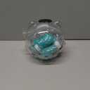 Cat Muzzle Clear Breathable for Grooming, Transparent Anti-Bite Muzzle for Bathing Nail Trimming, Astronaut Helmet with 4 Silicone Paw Protectors (Small)