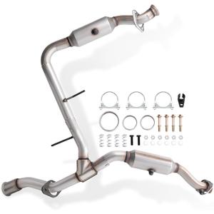 High Flow Catalytic Converter Kit Compatible with F150 2011 2012 2013 2014 3.5L V6 Turbocharged engine, Replace# 645253 645254 50495 53969 EPA Compliant