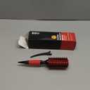 BBV Round Brush for Blow Out, Hair Brushes for Women, Boar Bristle Round Hair Brush for Curling, Styling, Volume & Shine, Red and Black (1.1 INCH)