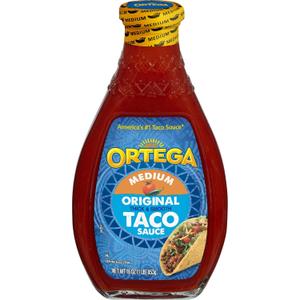Ortega Original Taco Sauce, Medium, 16 Ounce, Expiry: 06/09/28