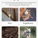 Bluetooth Tracker Tag Compatible with iOS Find My My Device, Waterproof Smart Finder with Wrist Strap and Replaceable Battery with The APP for Keys, Wallet, Luggage, Pets