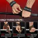 2 x TECEUM Lifting Straps for Weightlifting Gym Strength Training - Wrist Straps with Neoprene Padded Cotton - Men & Women  Ideal for Powerlifting, Bodybuilding & Deadlifts (18" - Arms on Fire, Brown)