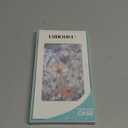 LUHOURI for iPhone 14 Plus Case,Wireless Charging Compatible,Dual-Layer - Soft Silicone Inner + Hard Outer Shell,Cute Wildflower Design,Protective Phone Cover for Women - Marble Pressed Flowers