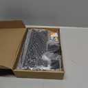 Key Holder for Wall, Decorative Key and Mail Holder with Shelf Has Large Hooks for Bags, Coats, Umbrella  Paulownia Wood Key Hanger with Mounting Hardware (9.8W x 6.7H x 4.2D) (Black)