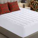 Utopia Bedding Full Mattress Pad, Quilted Fitted Premium Mattress Protector, Deep Pocket Cover Stretches up to 16 Inches, Fluffy Pillow Topper (54x75 Inches, White) Visit the Utopia Bedding Store