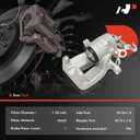 A-Premium Disc Brake Caliper Assembly Without Bracket Compatible with Select Audi and Volkswagen Models - A3 2006-2008, TT 2008-2009, For Jetta 2009-2010, GTI 2010-2011 - Rear Right Passenger Side