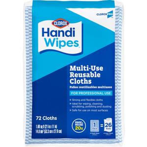 CloroxPro Clorox Handi Wipes Multi Use Reusable Cloths, 72 Count